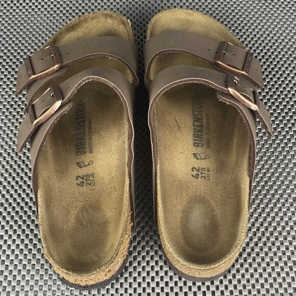 Birkenstock Arizona Sandals Adult 37 L11 M9 Brown Buckle Casual Made In Germany - Picture 8 of 16